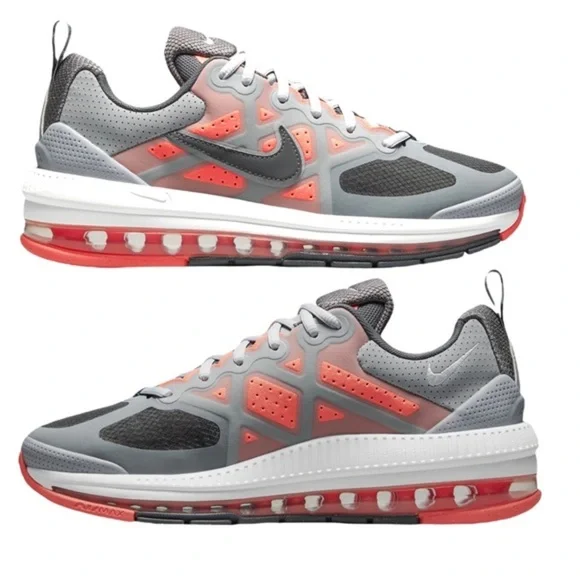 Nike Air Max Genome (GS) 5Y Big Kid Smoke Grey Bright Mango NEW With Box